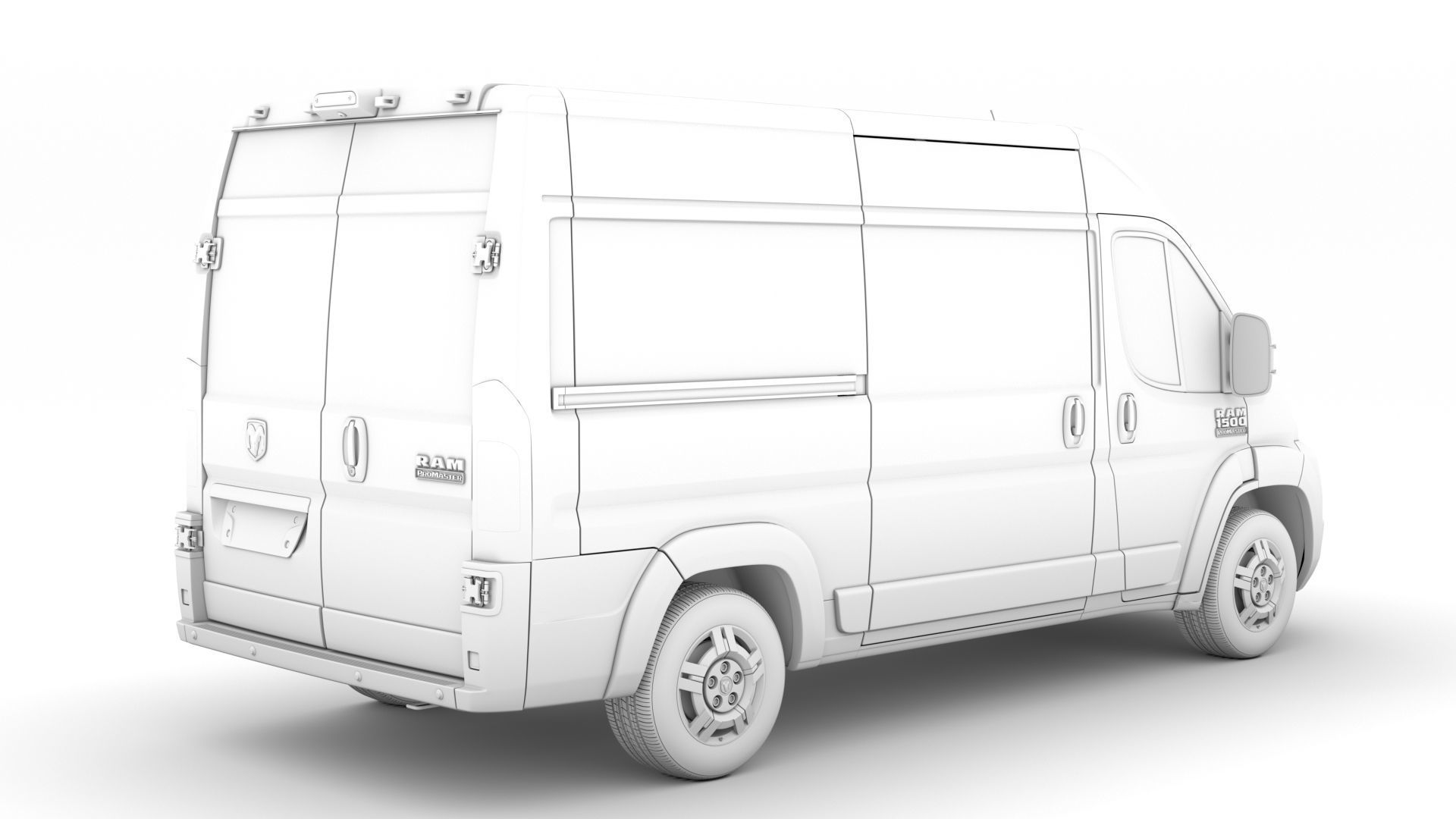 Ram Promaster Cargo 1500 HR 136WB 2020 3D model_16
