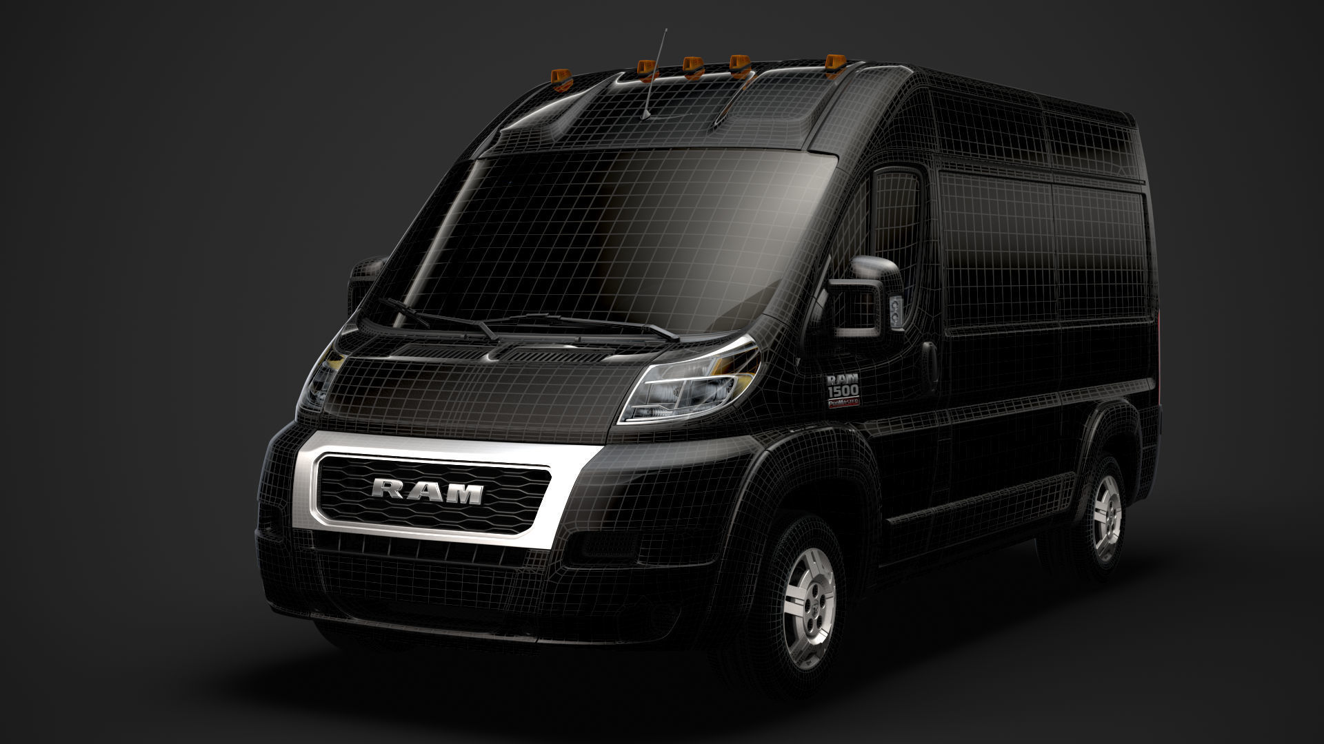 Ram Promaster Cargo 1500 HR 136WB 2020 3D model_36