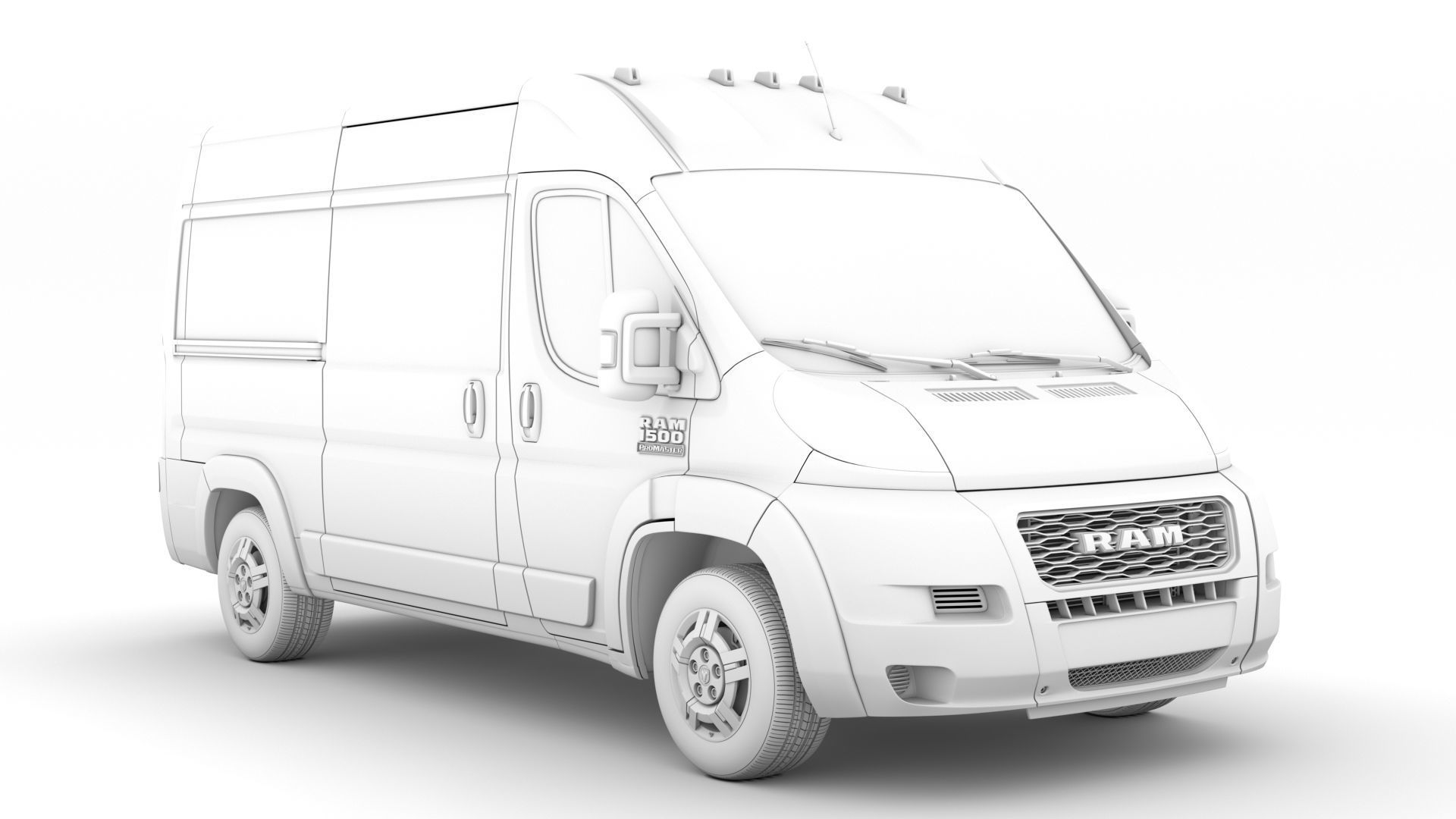 Ram Promaster Cargo 1500 HR 136WB 2020 3D model_14
