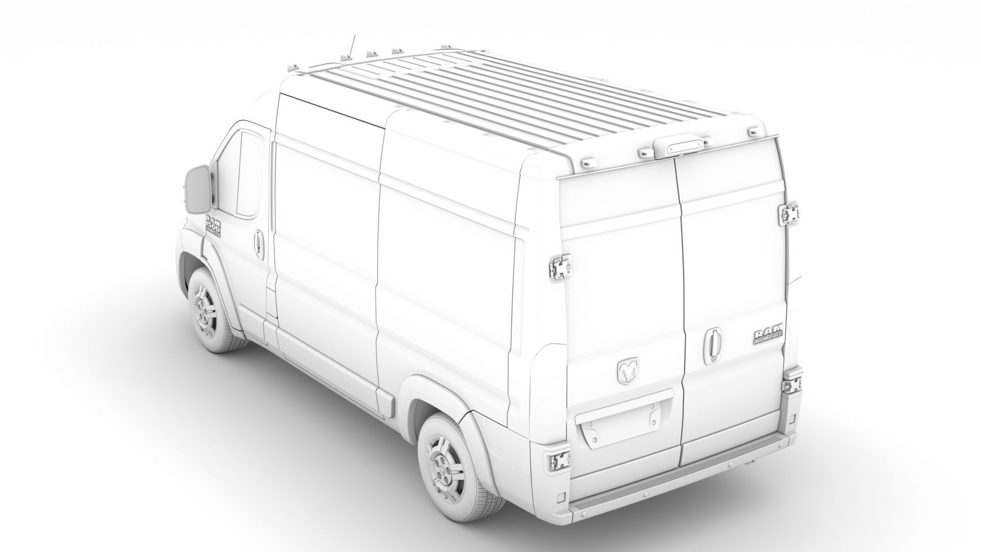 Ram Promaster Cargo 1500 HR 136WB 2020 3D model_17