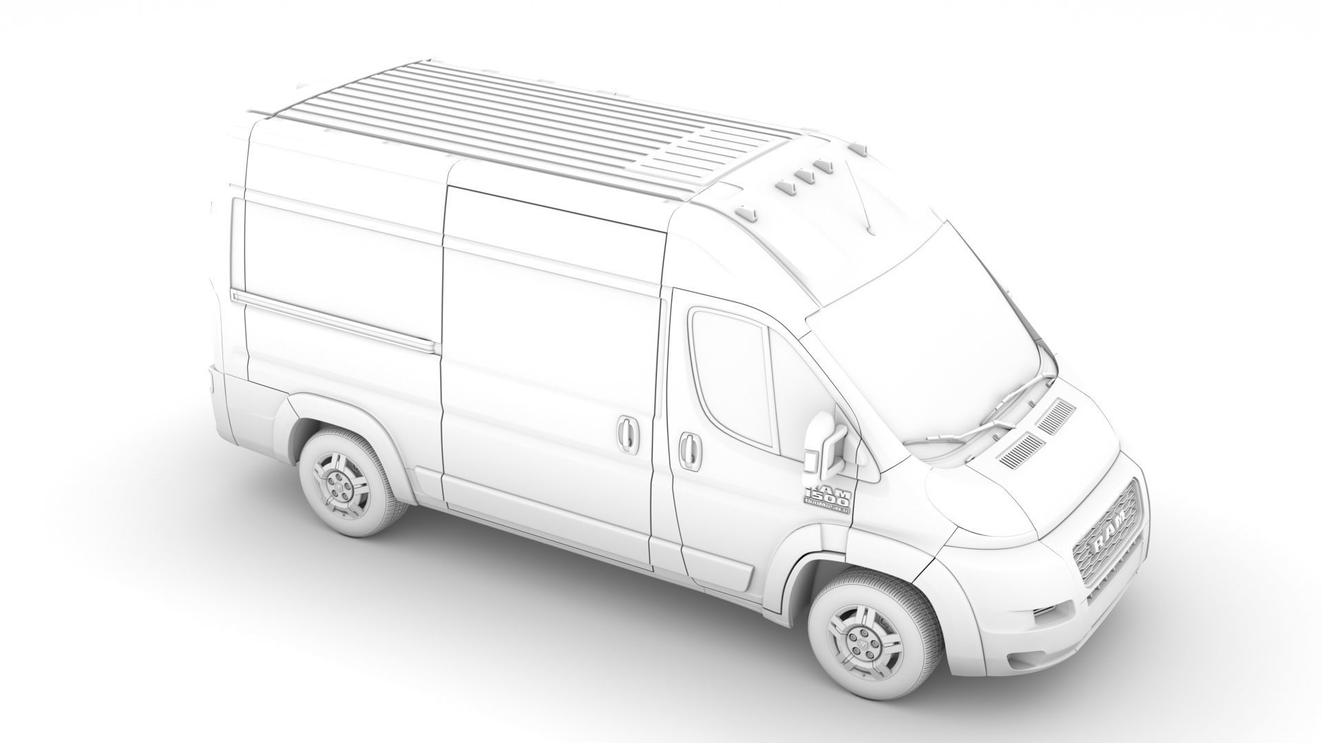 Ram Promaster Cargo 1500 HR 136WB 2020 3D model_26