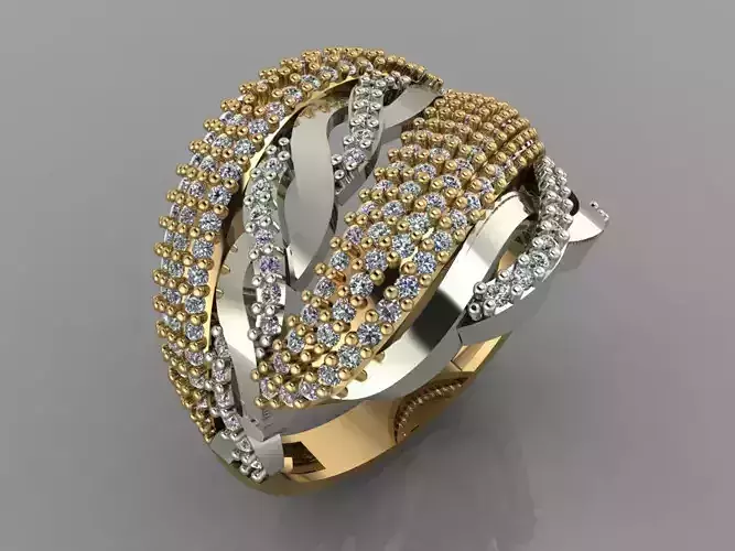 GC GOLD Y150- Diamond gold Ring