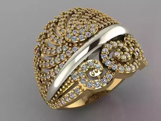 GC GOLD Y151- Diamond gold Ring 