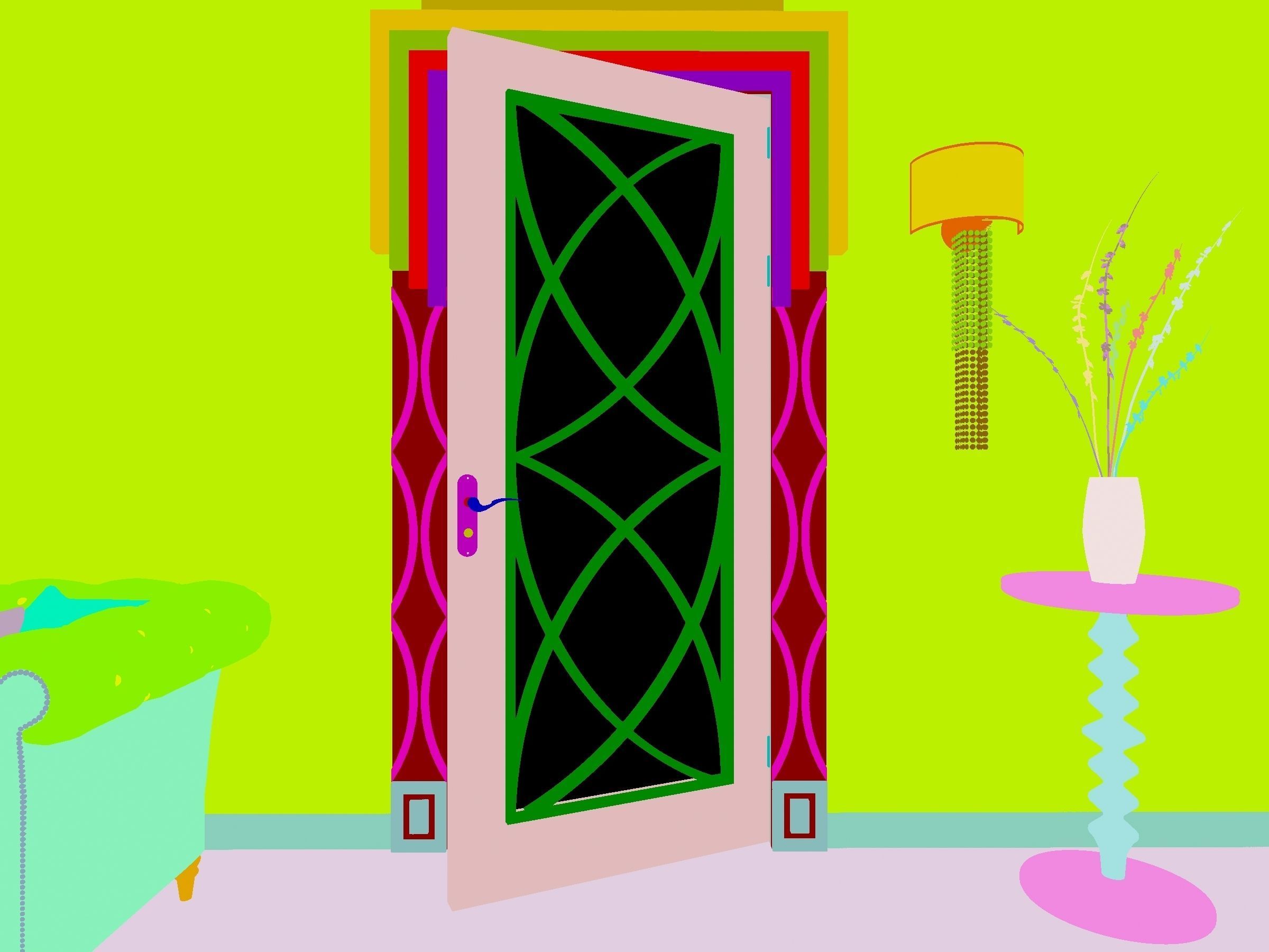DOOR MODERN 3D model_4