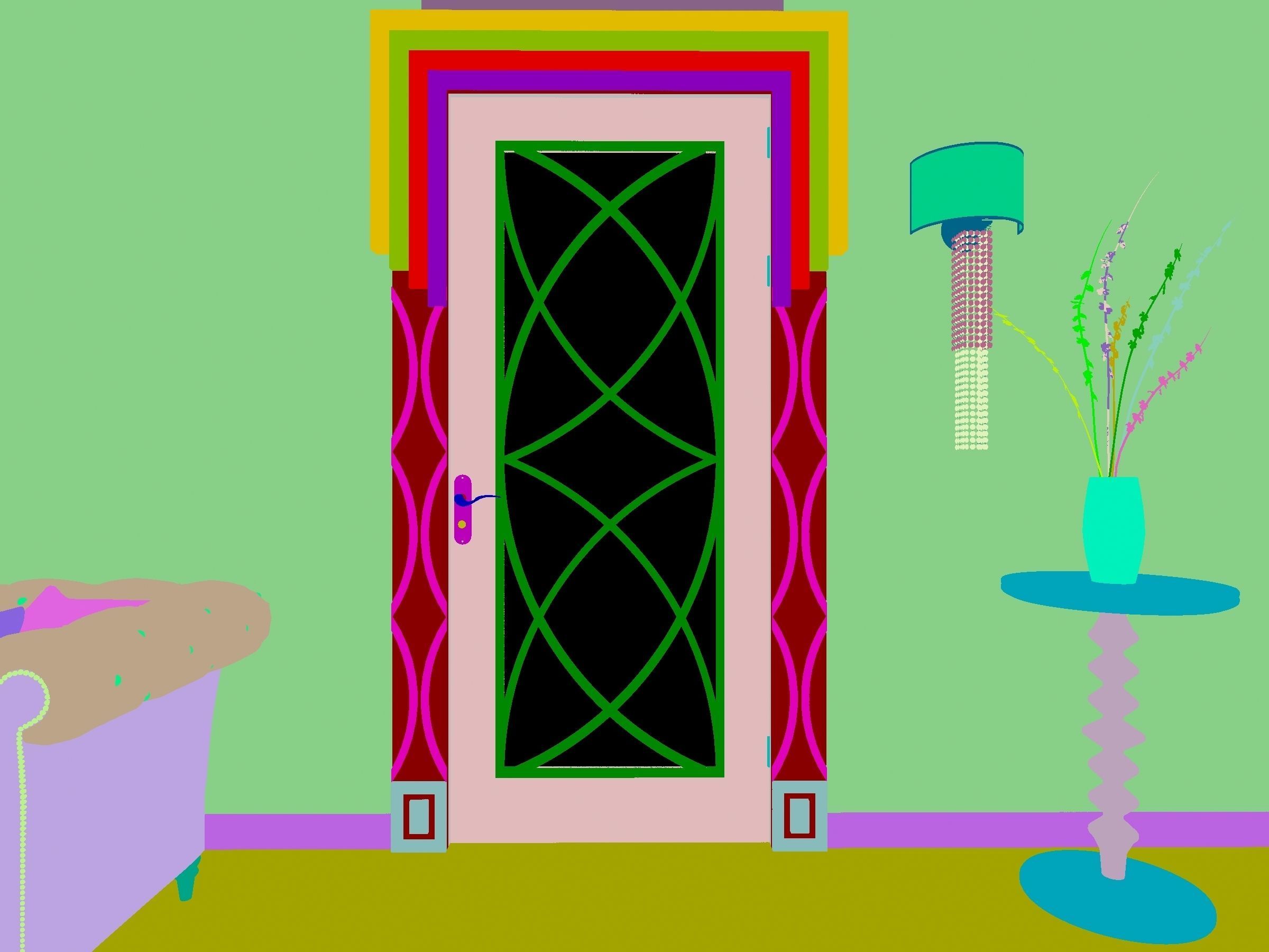 DOOR MODERN 3D model_2