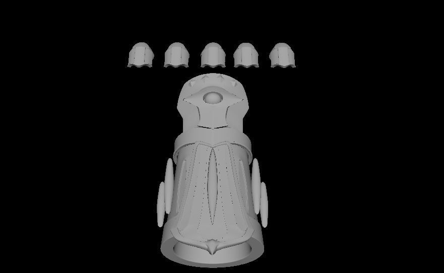 Wearable Ezreal gauntlet 3D print model_3