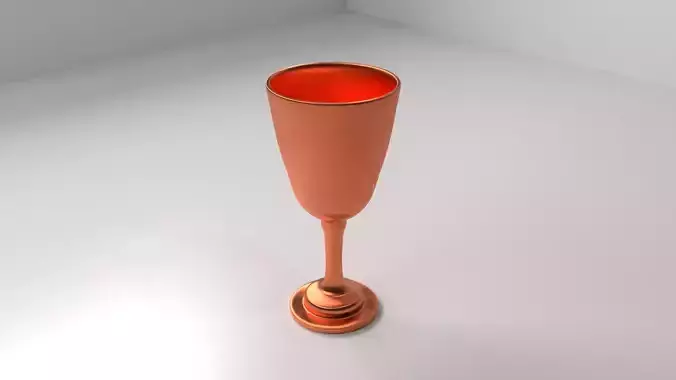Copper Goblet 2 3D model