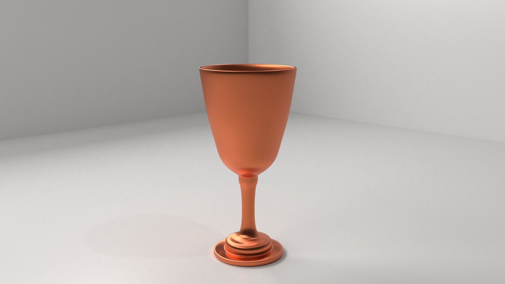 Copper Goblet 2 3D model_1
