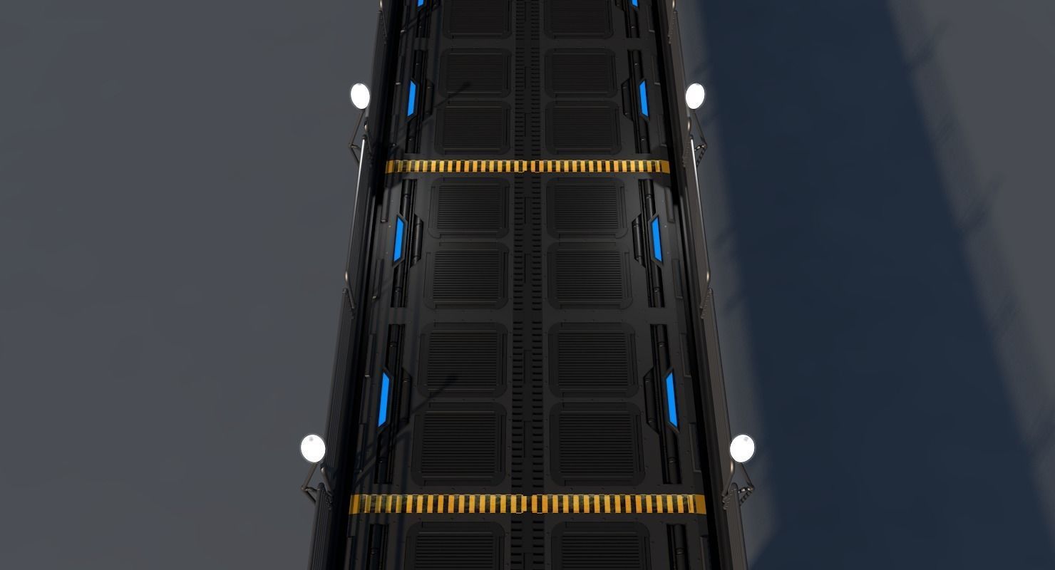 Sci Fi Bridge 3D model_5