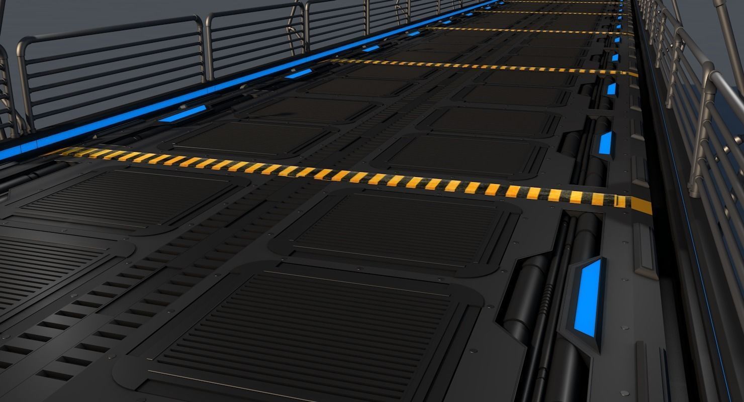 Sci Fi Bridge 3D model_10