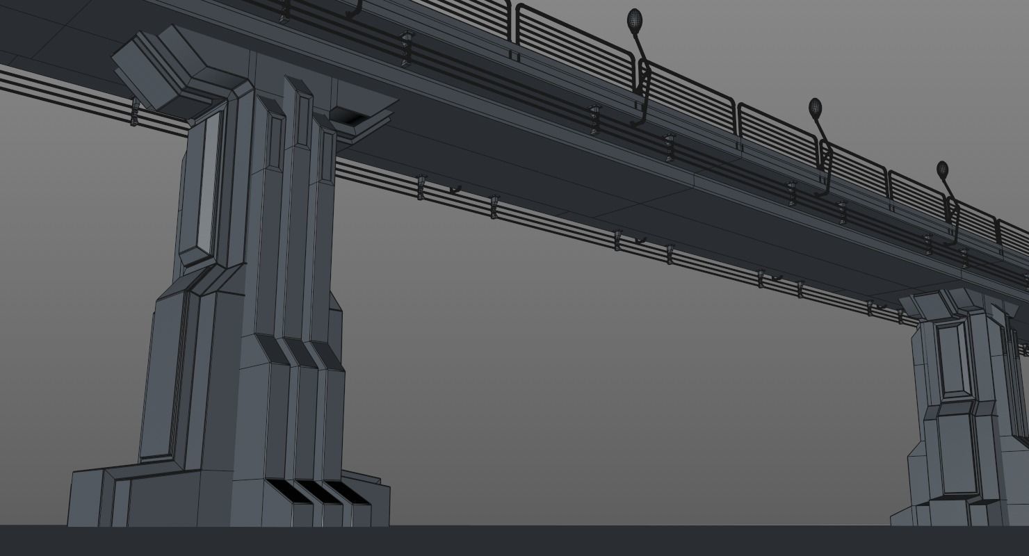 Sci Fi Bridge 3D model_20