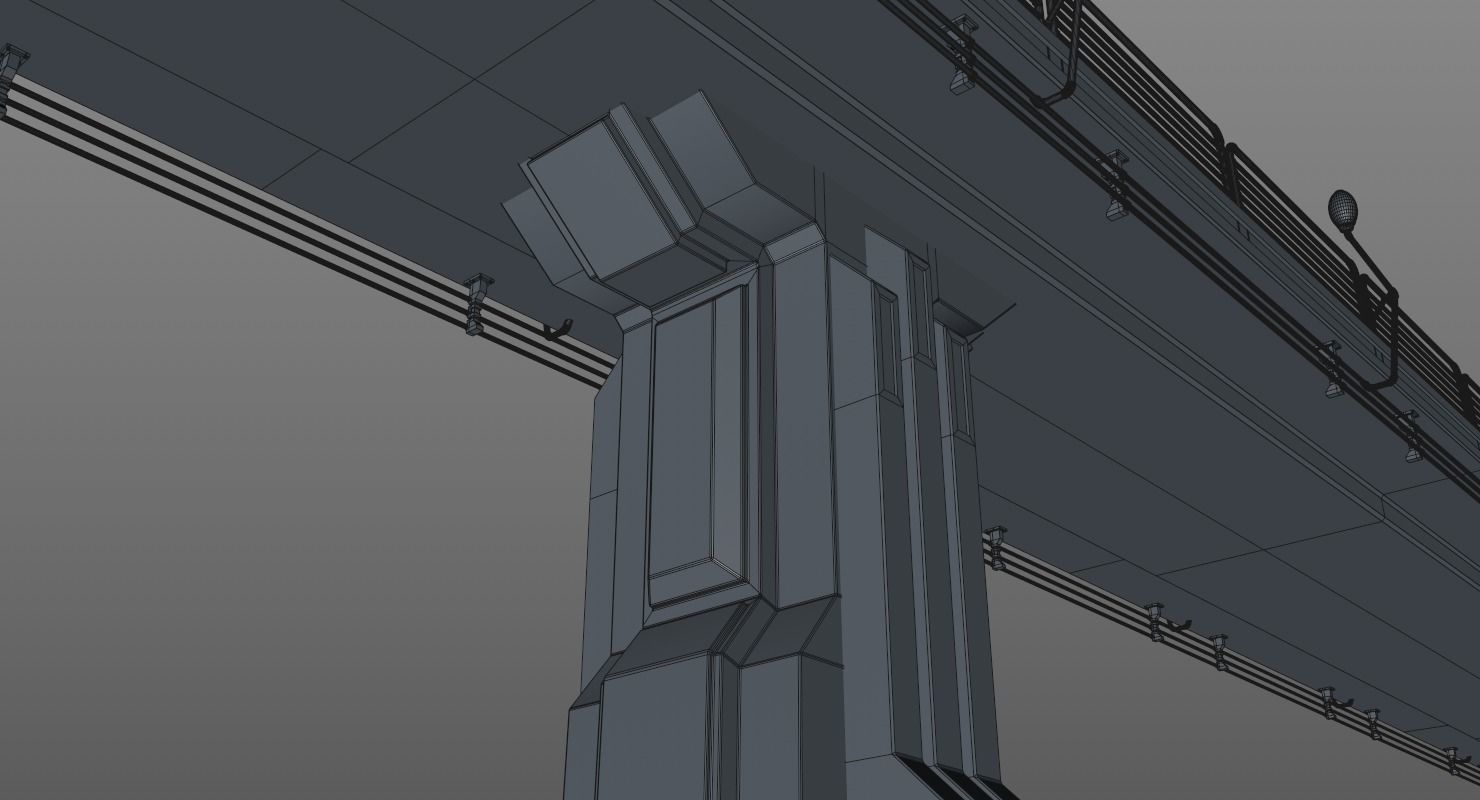 Sci Fi Bridge 3D model_13