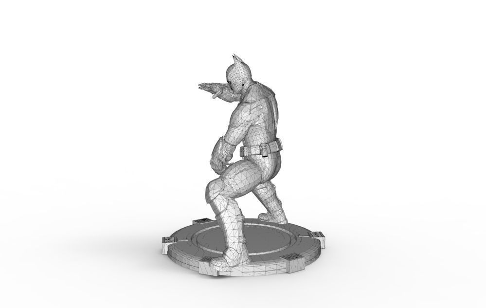 Batman - Fight Pose 3D print model_13