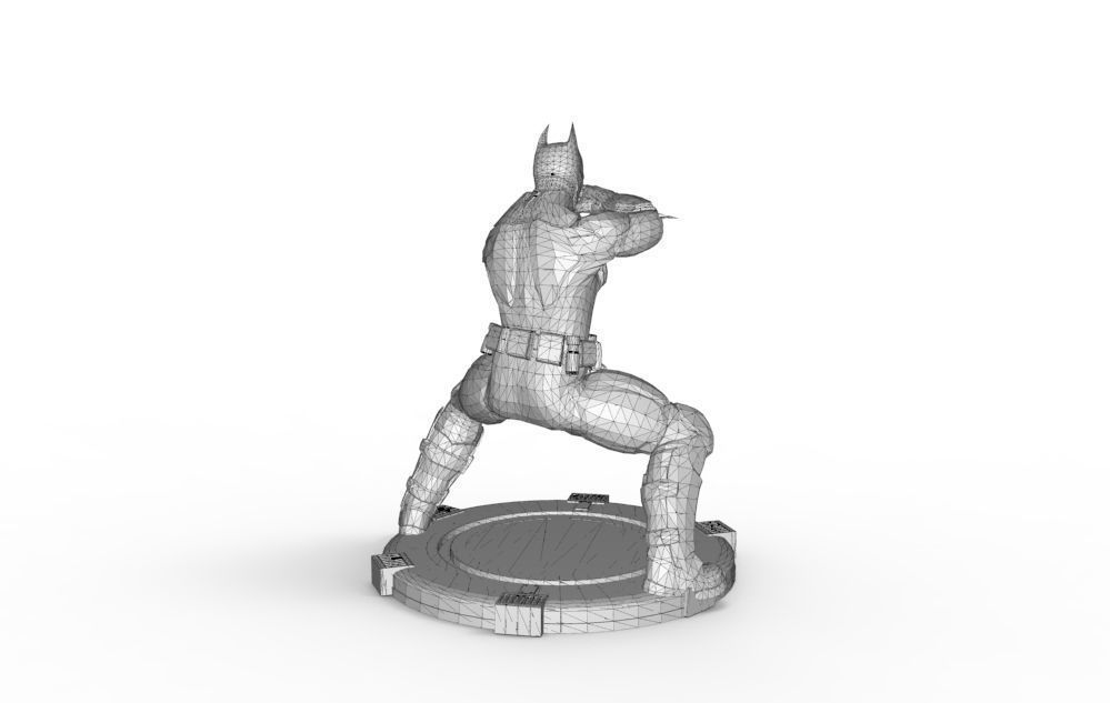 Batman - Fight Pose 3D print model_16