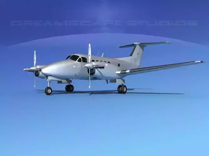 Beechcraft UC-12Q Huron Bare Metal