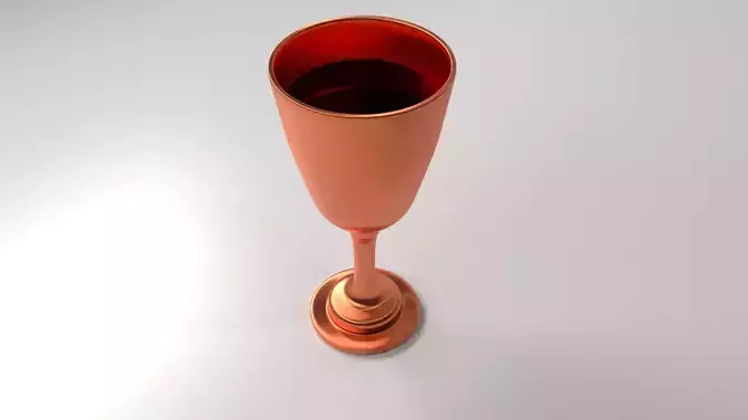 Copper Goblet 2 with Liquid
