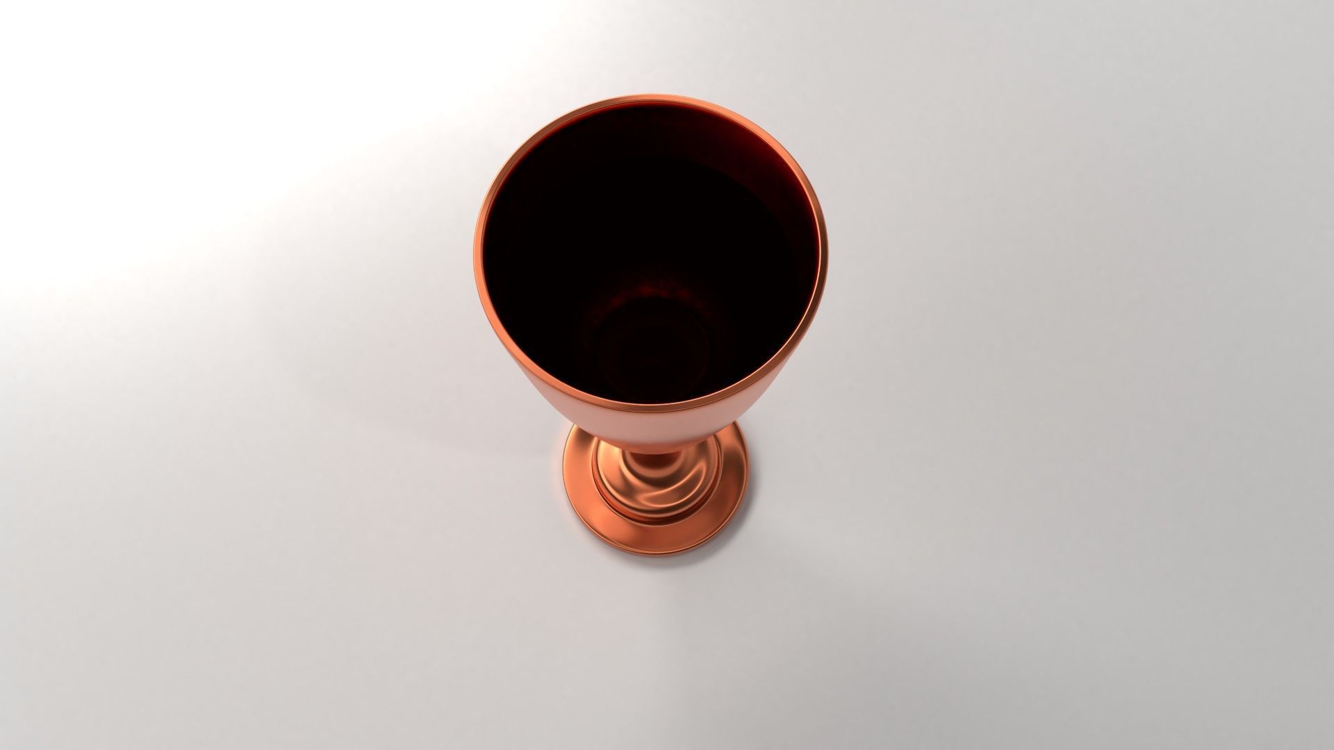 Copper Goblet 2 with Liquid 3D model_2