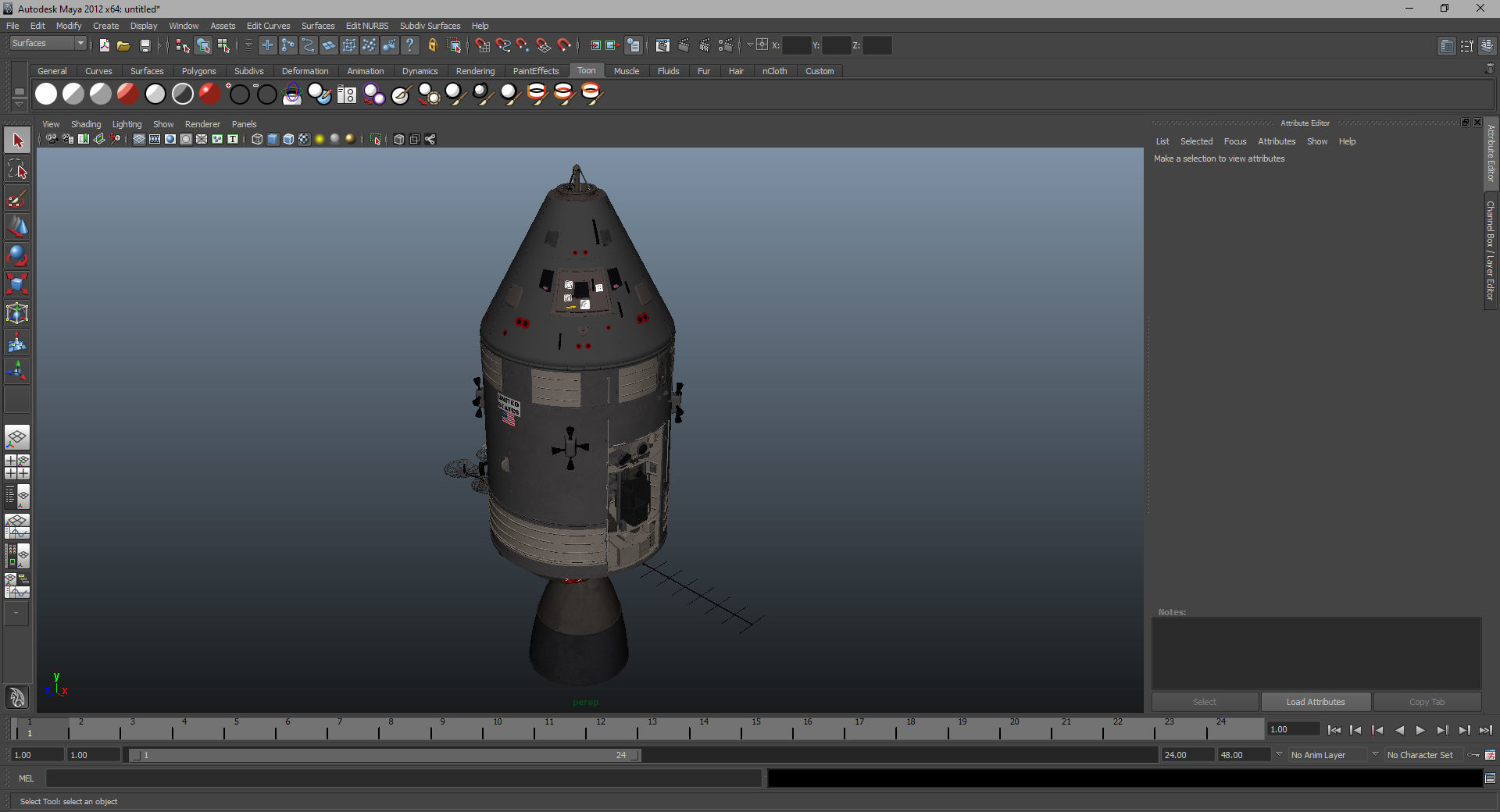 Apollo Spacecraft 3D model_28