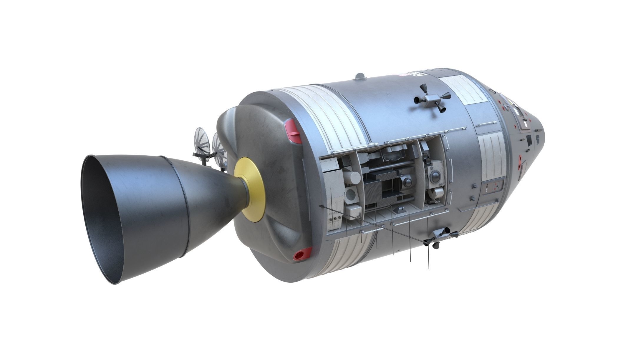 Apollo Spacecraft 3D model_7