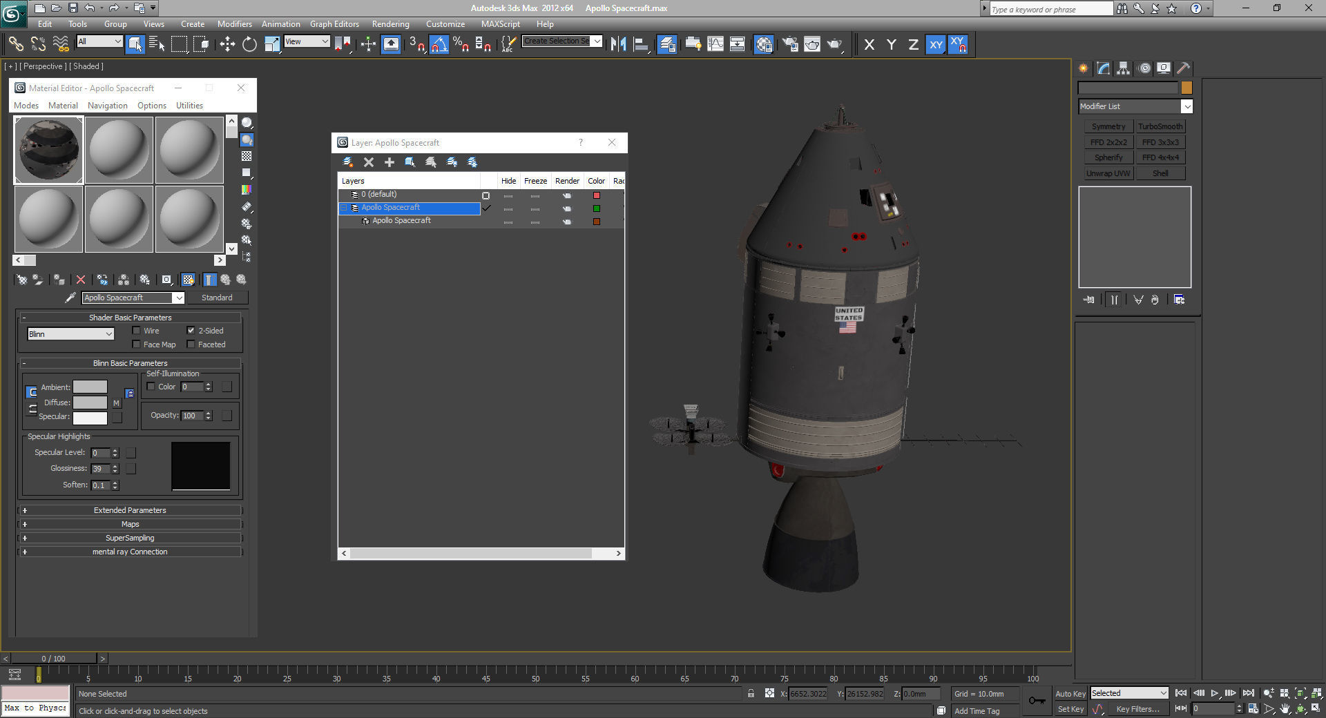 Apollo Spacecraft 3D model_30