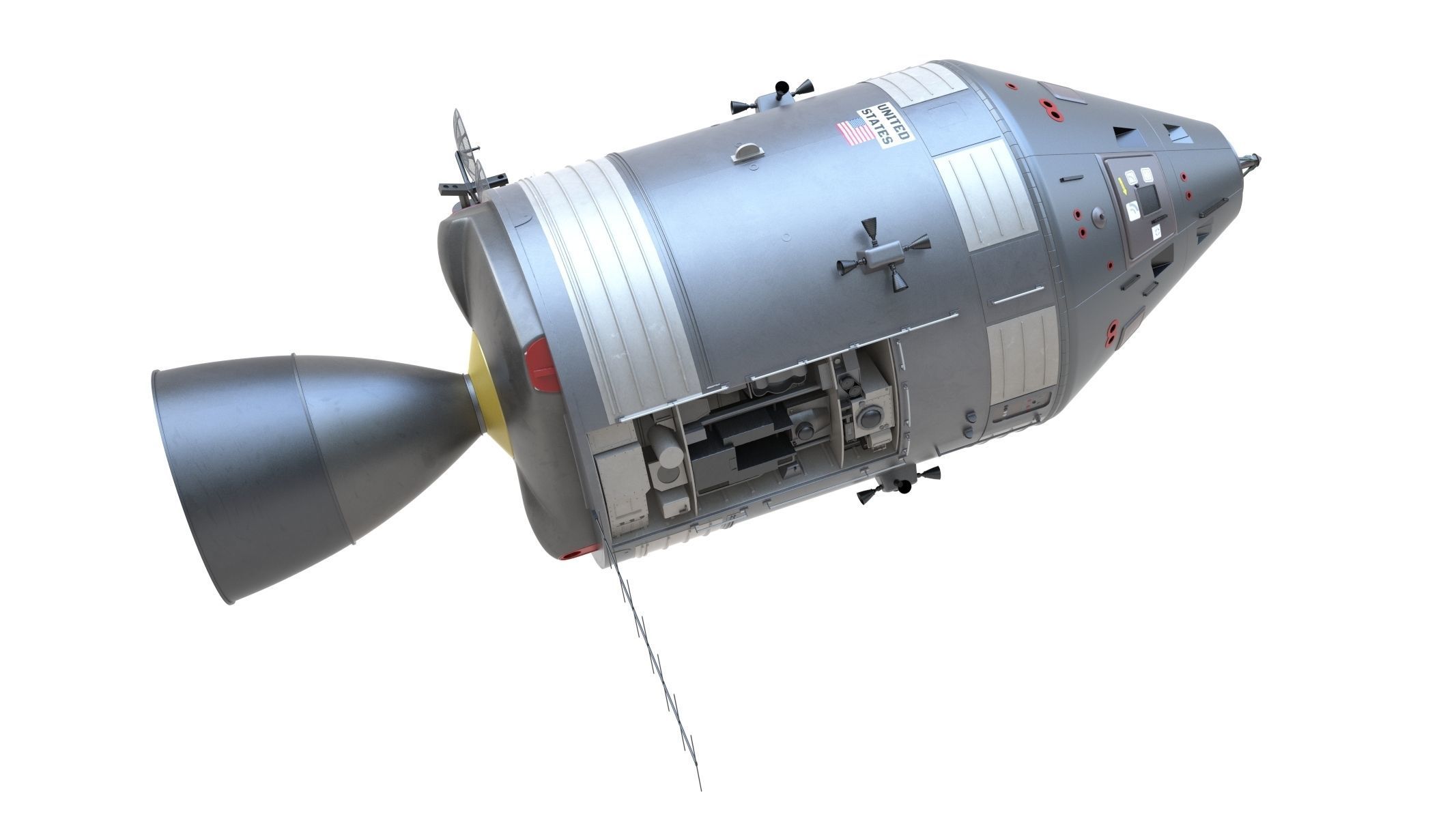 Apollo Spacecraft 3D model_2