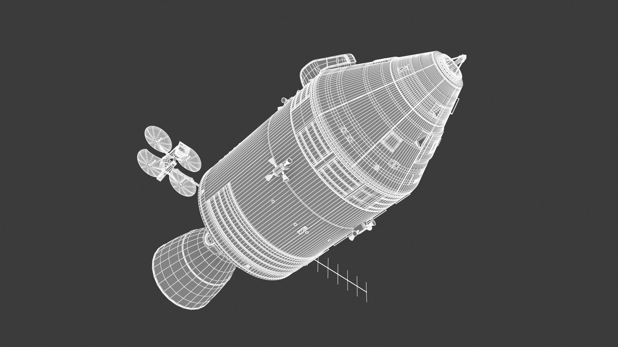 Apollo Spacecraft 3D model_23