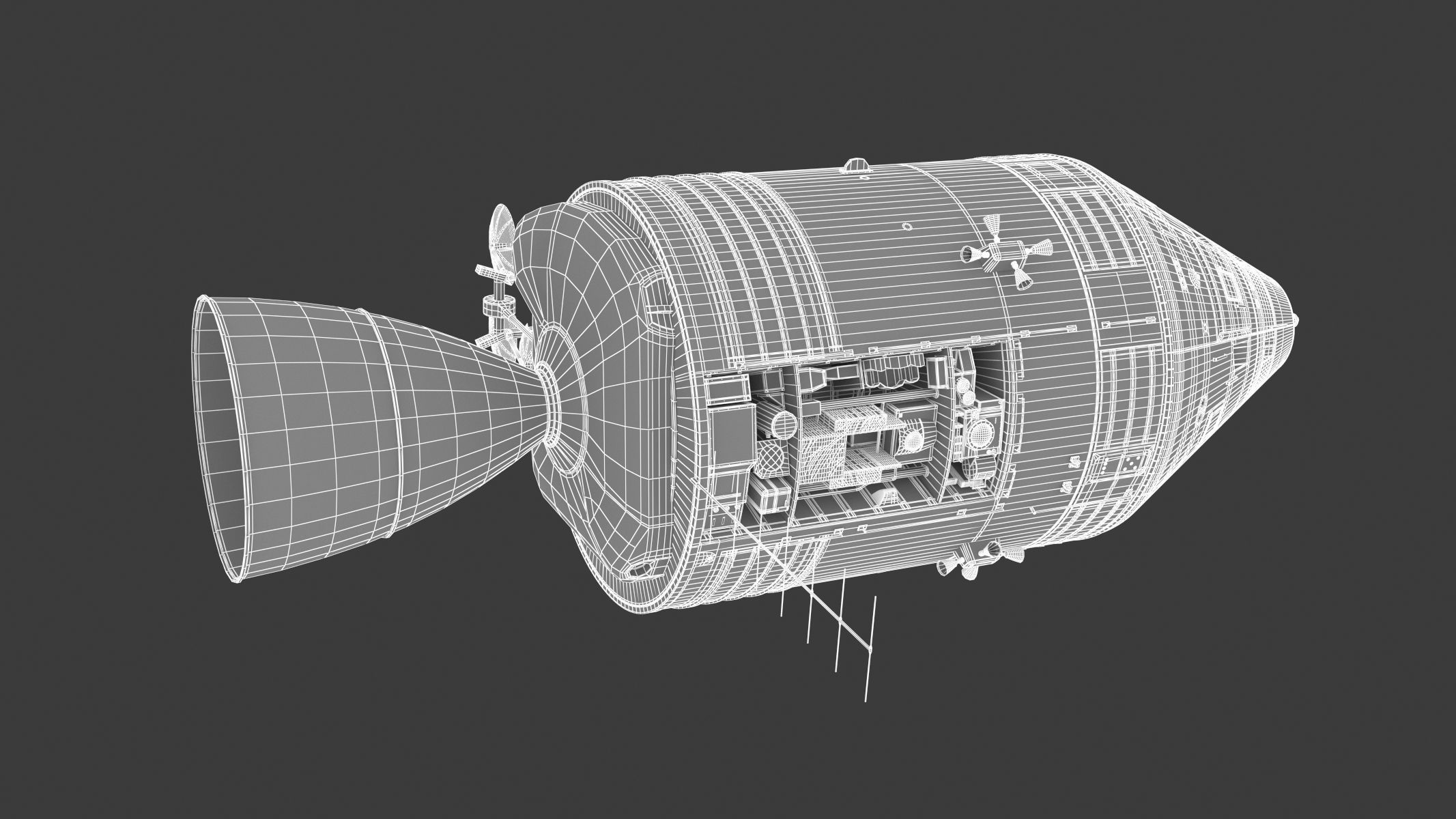 Apollo Spacecraft 3D model_20