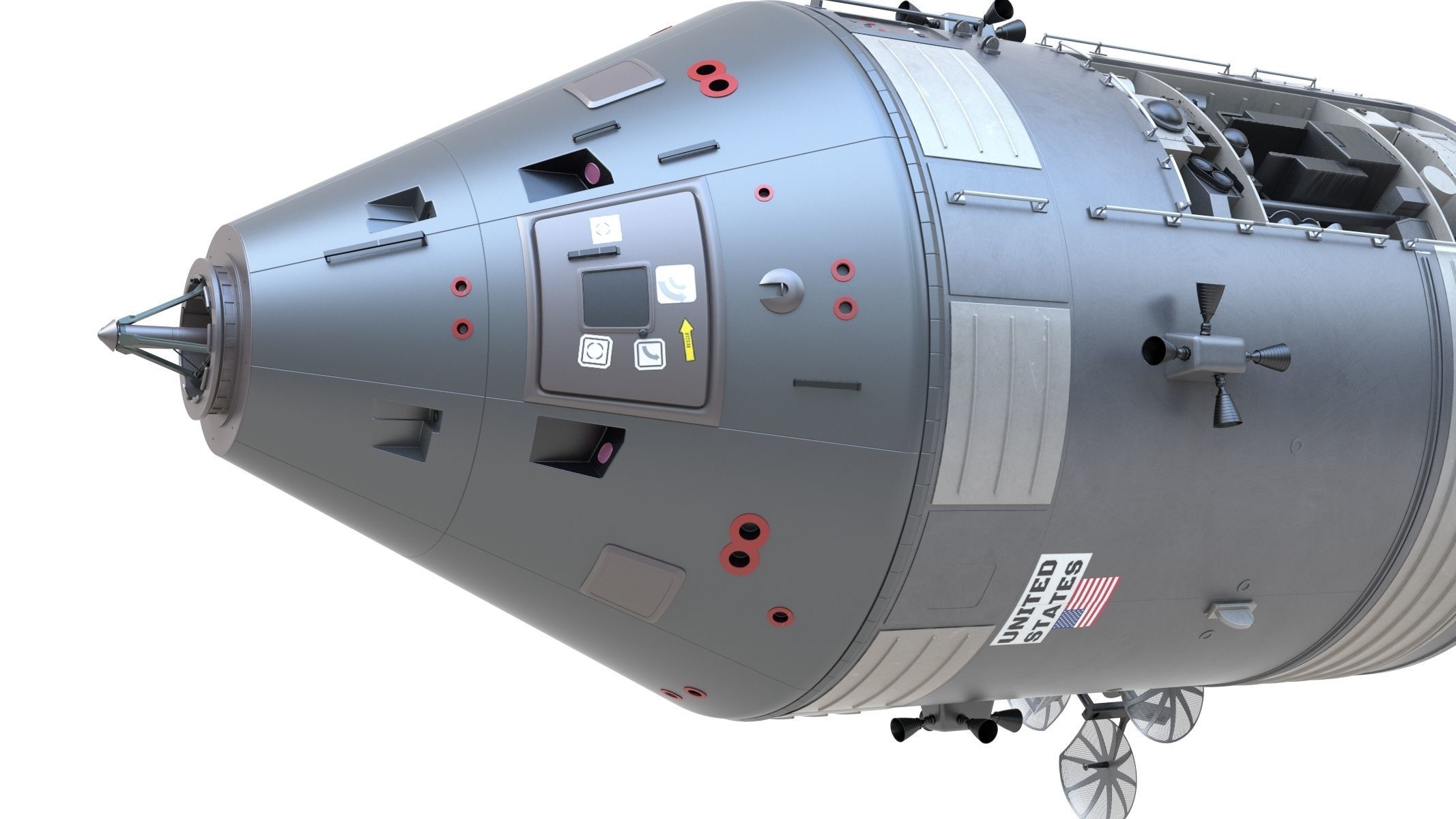 Apollo Spacecraft 3D model_15