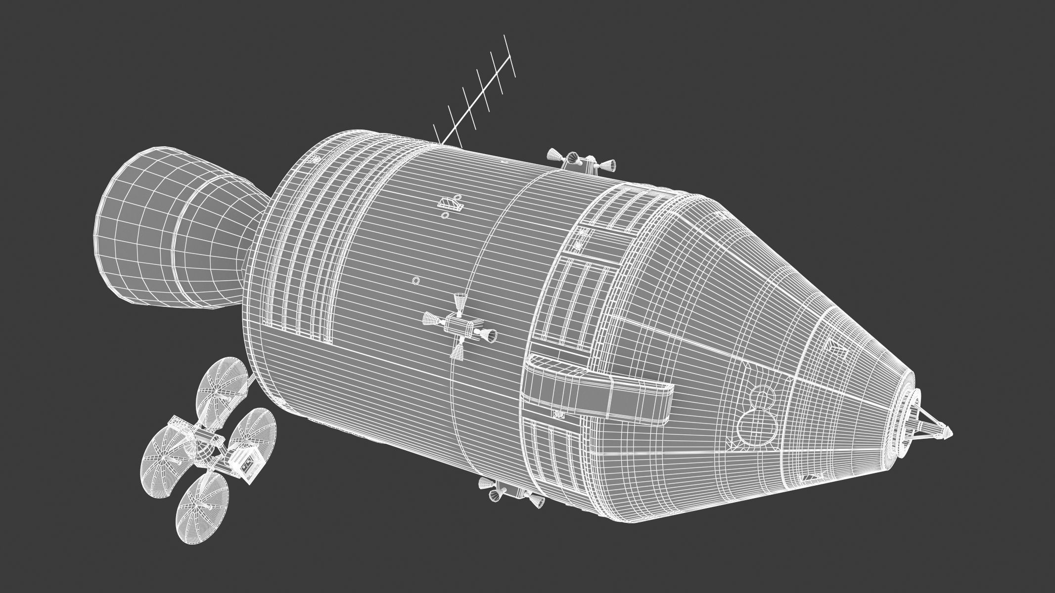 Apollo Spacecraft 3D model_24