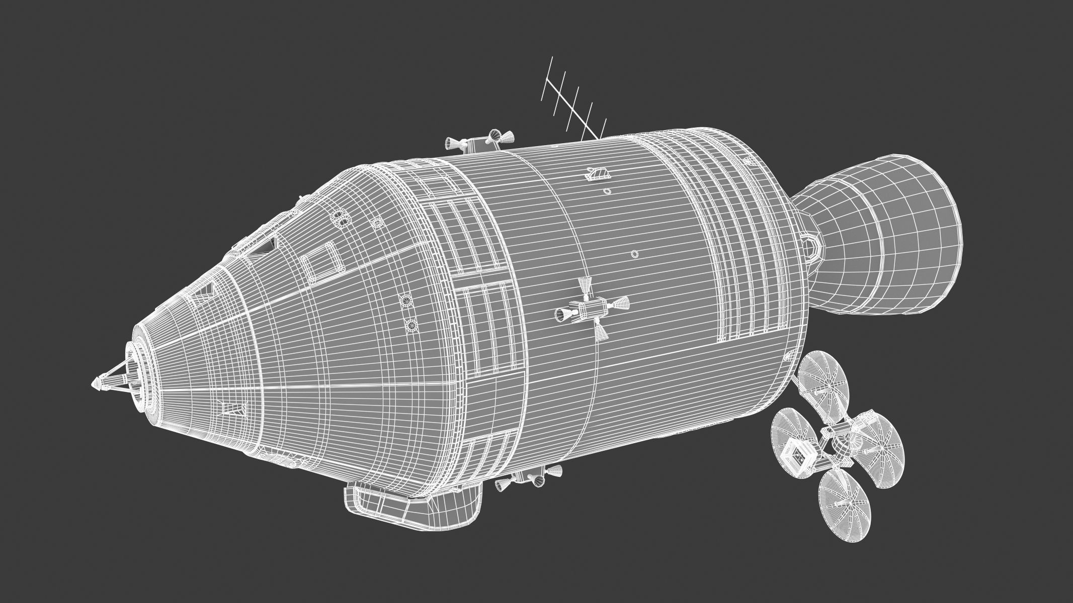 Apollo Spacecraft 3D model_19