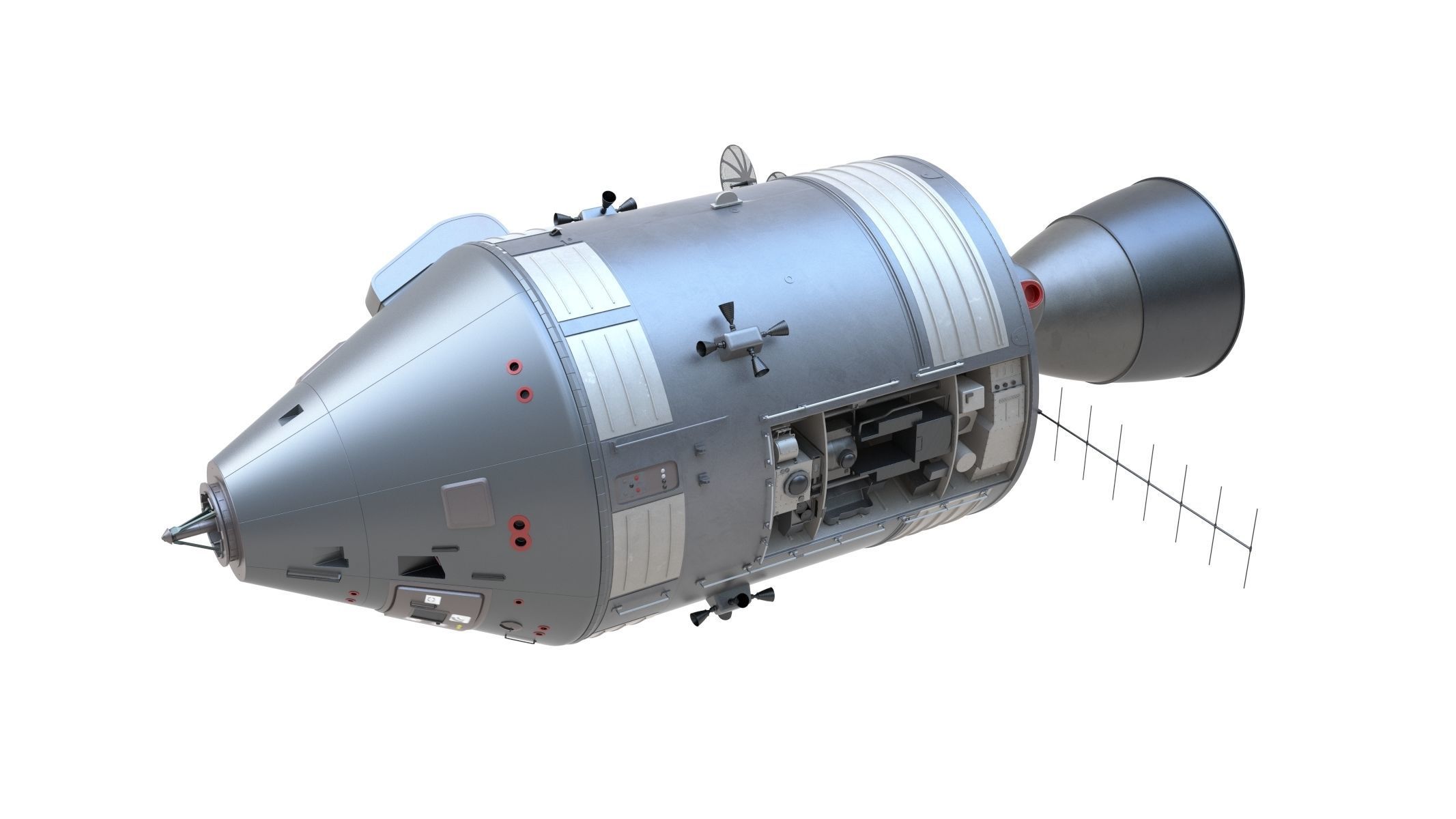 Apollo Spacecraft 3D model_14