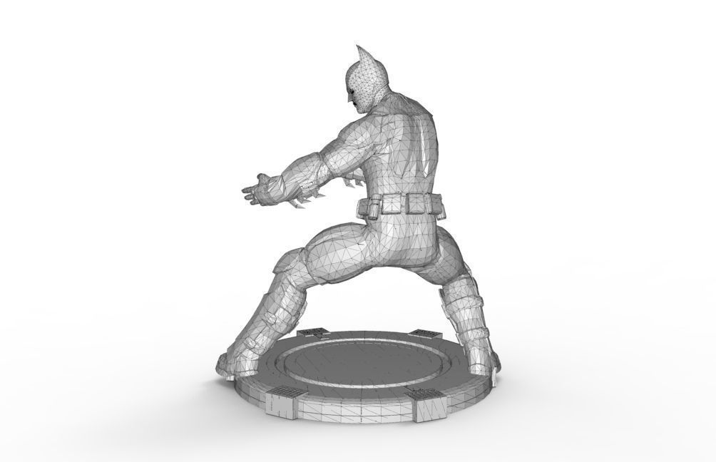 Batman - Fight Pose 3D print model_16
