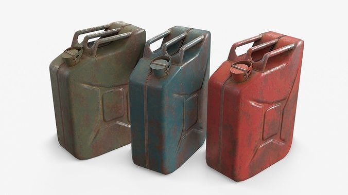 Jerrycan Asset 05 Low-poly 3D model