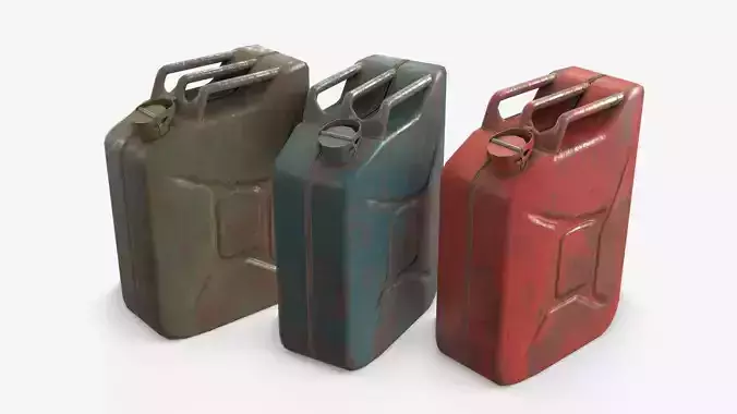 Jerrycan Asset 05 Low-poly 3D model