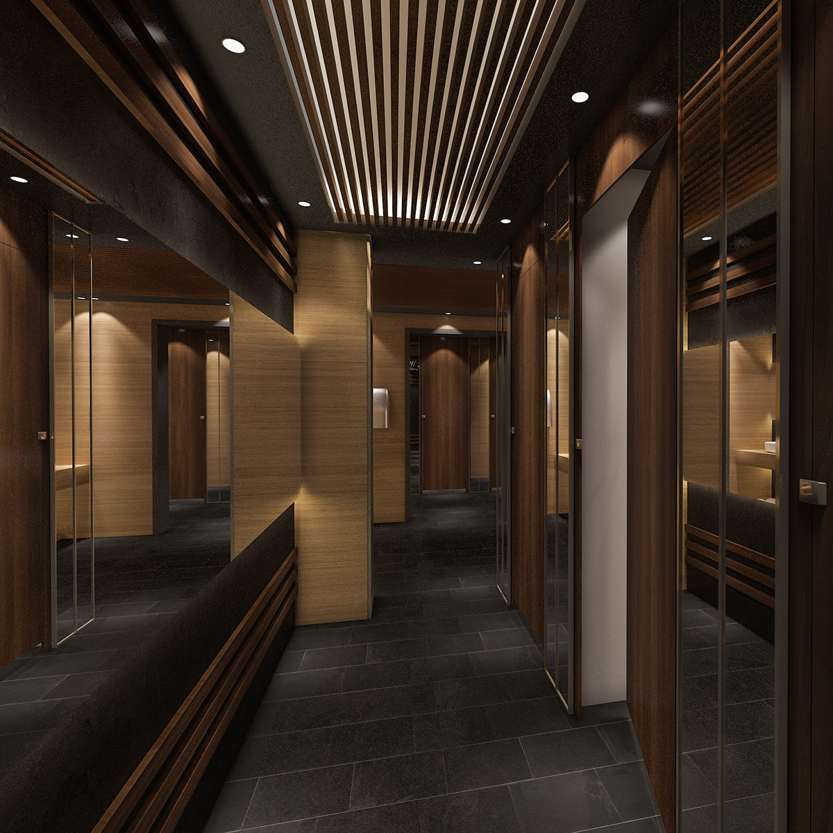 bathroom Low-poly 3D model_4