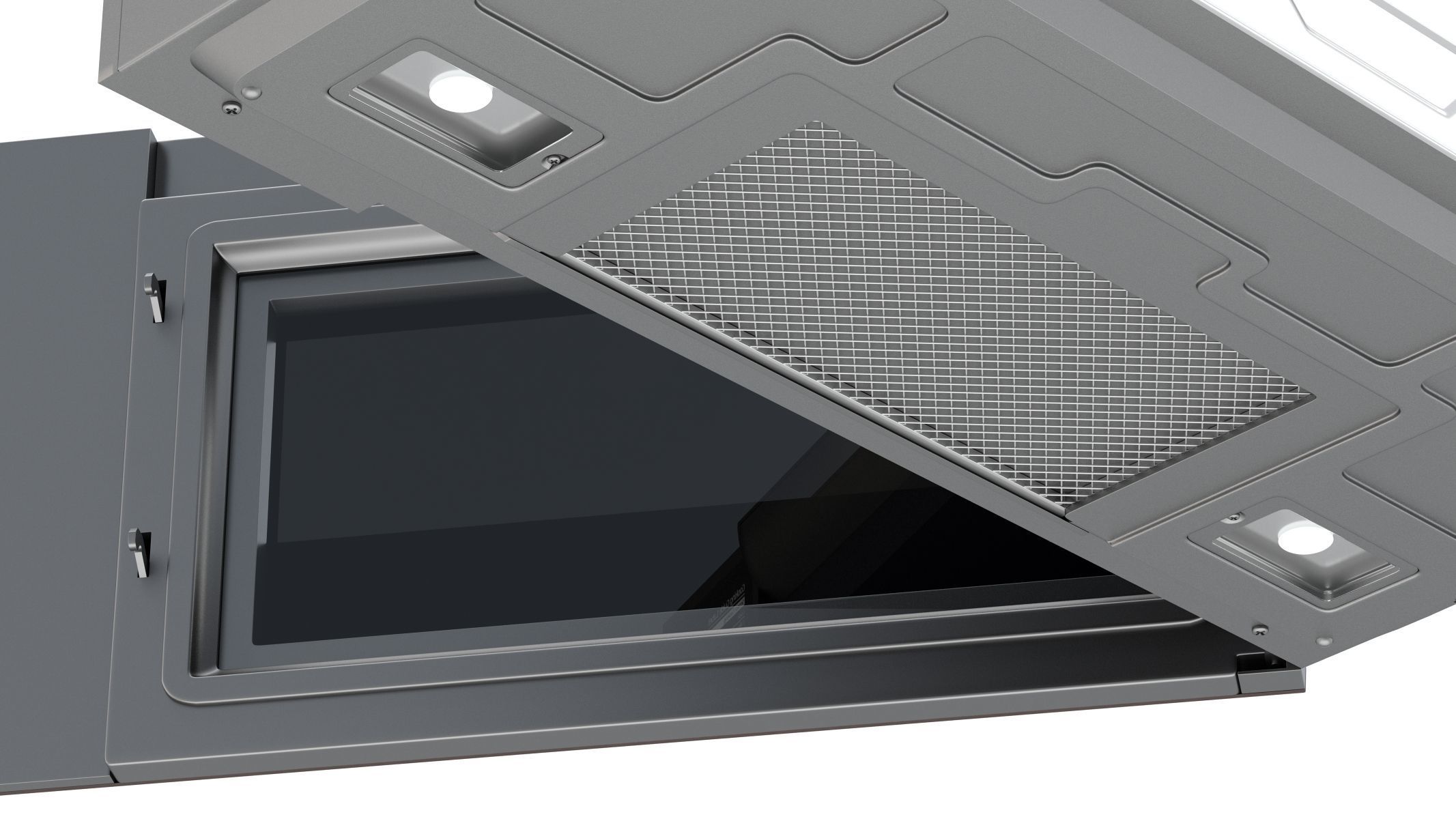 Samsung Over The Range Microwave in Tuscan Stainless Steel 3D model_11