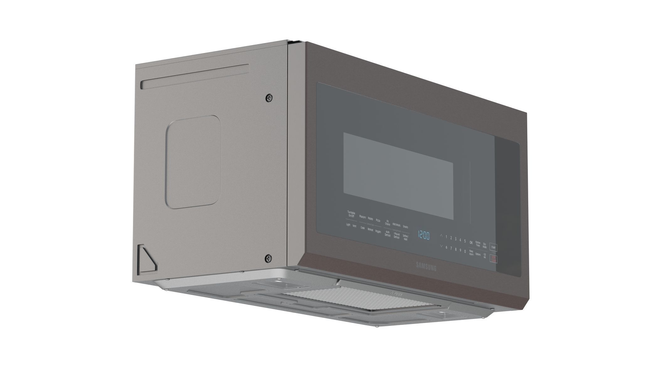 Samsung Over The Range Microwave in Tuscan Stainless Steel 3D model_3