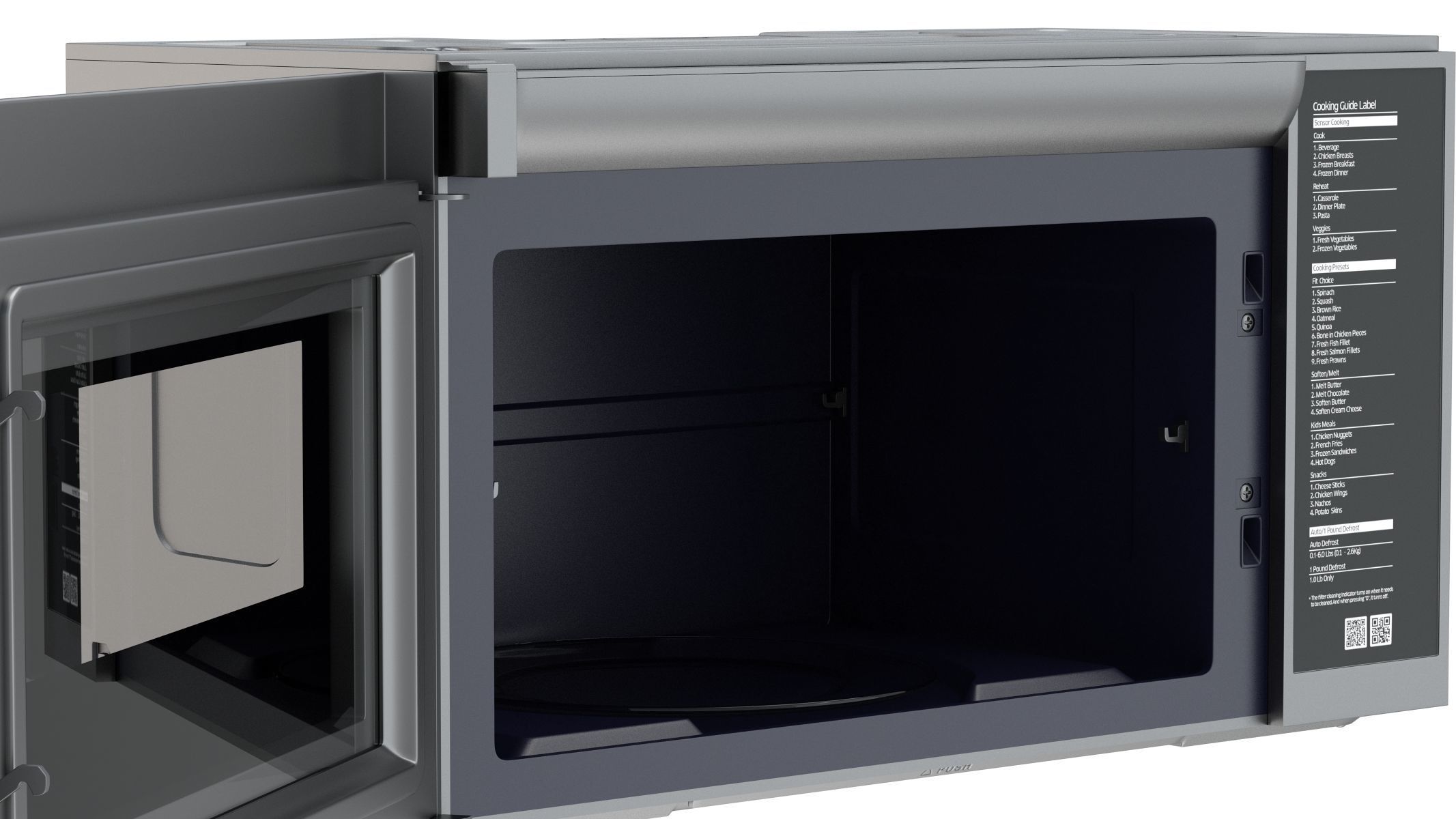 Samsung Over The Range Microwave in Tuscan Stainless Steel 3D model_8
