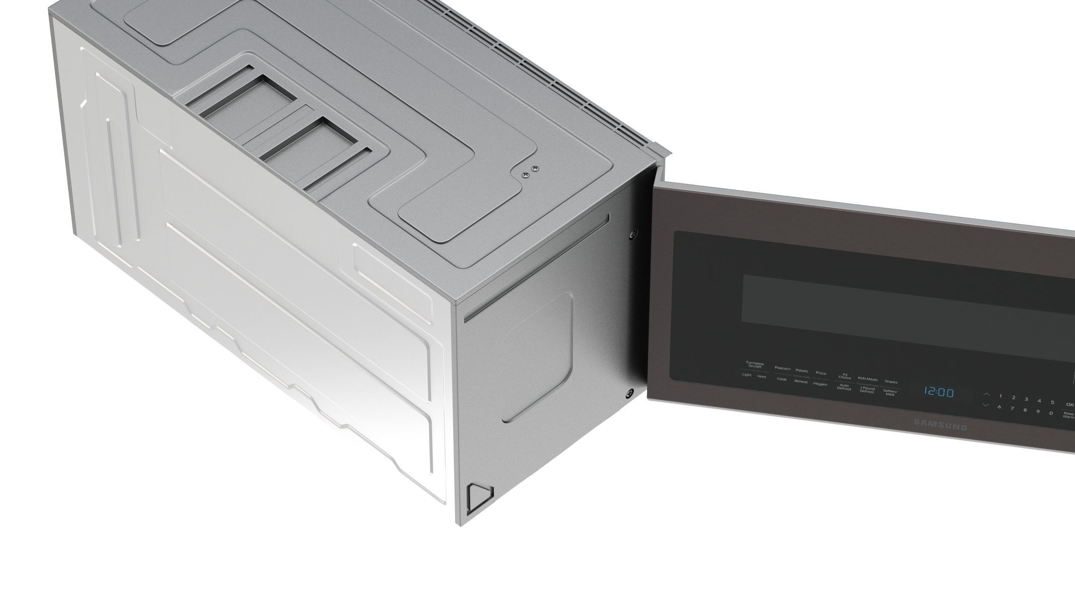 Samsung Over The Range Microwave in Tuscan Stainless Steel 3D model_9