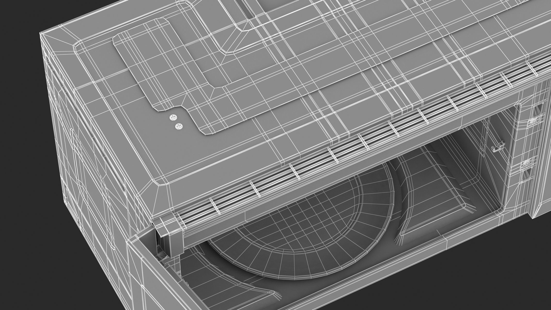 Samsung Over The Range Microwave in Tuscan Stainless Steel 3D model_15