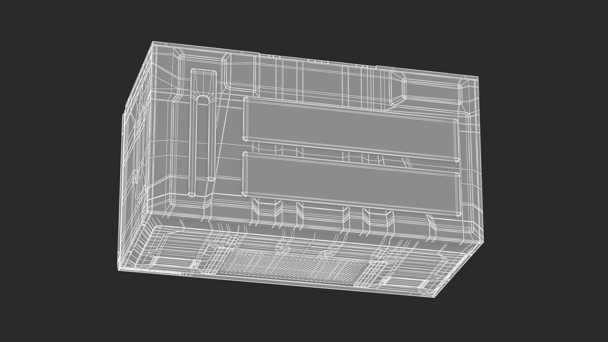Samsung Over The Range Microwave in Tuscan Stainless Steel 3D model_16