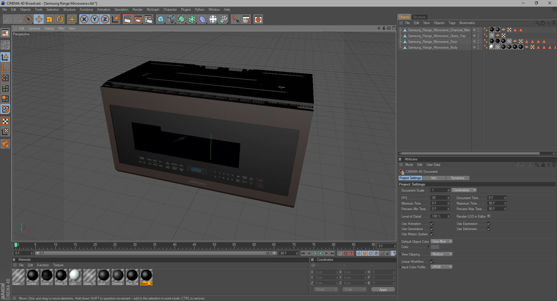 Samsung Over The Range Microwave in Tuscan Stainless Steel 3D model_22