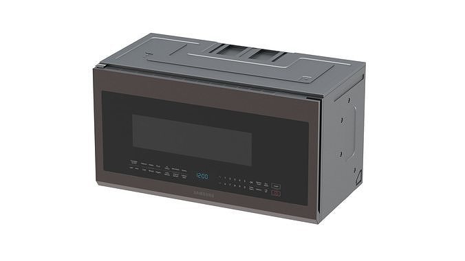 Samsung Over The Range Microwave in Tuscan Stainless Steel 3D model