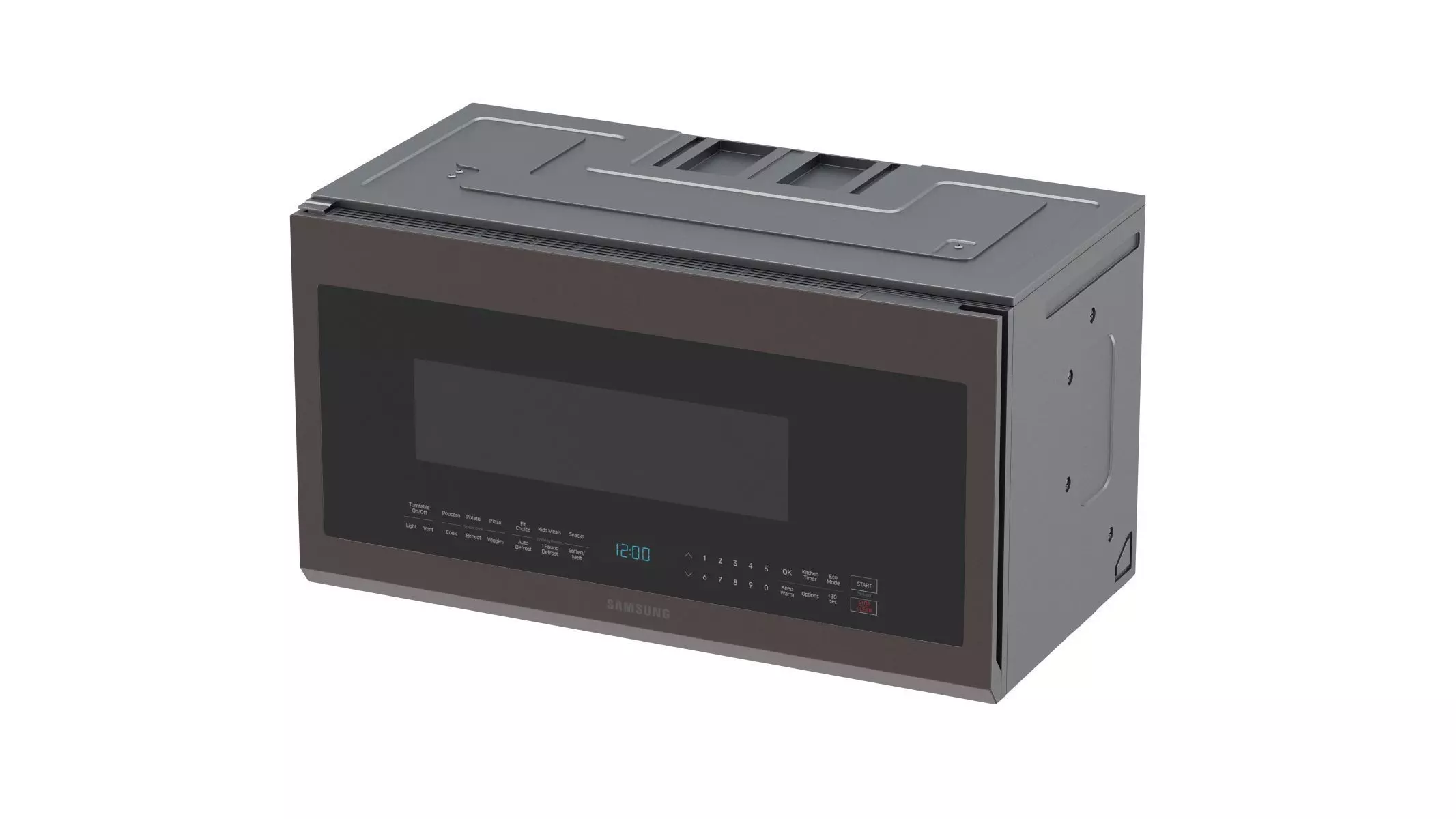 Samsung Over The Range Microwave in Tuscan Stainless Steel 3D model_0