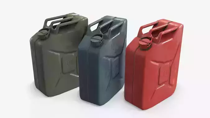 Jerrycan Asset 04 Low-poly 3D model