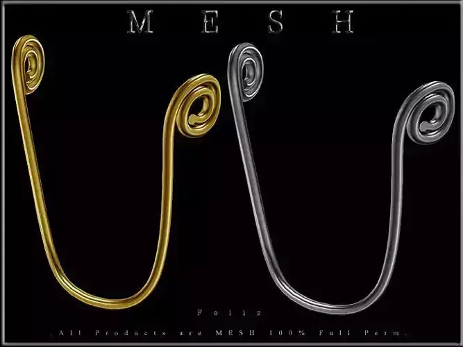 Wire Ornament 02 - Curved