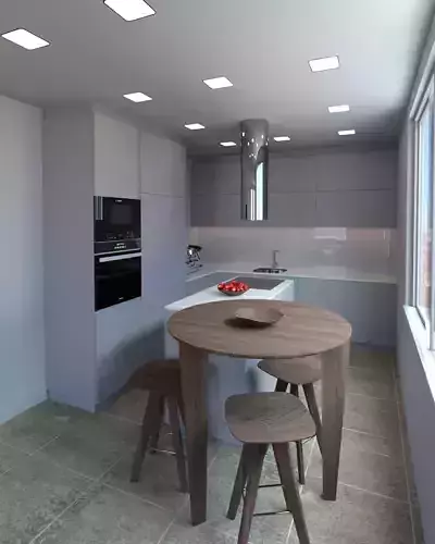 Kitchen modern grey