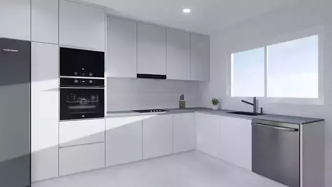 Kitchen interior 3D