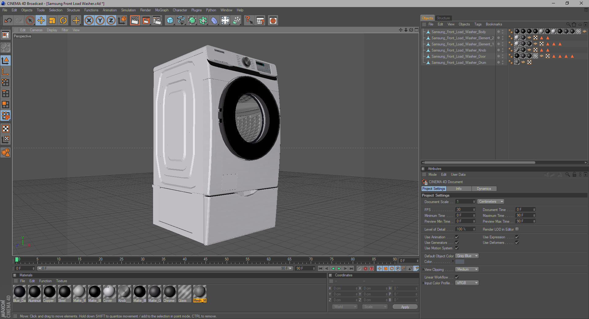Samsung WF6300 Smart Front Load Washer 3D model_24