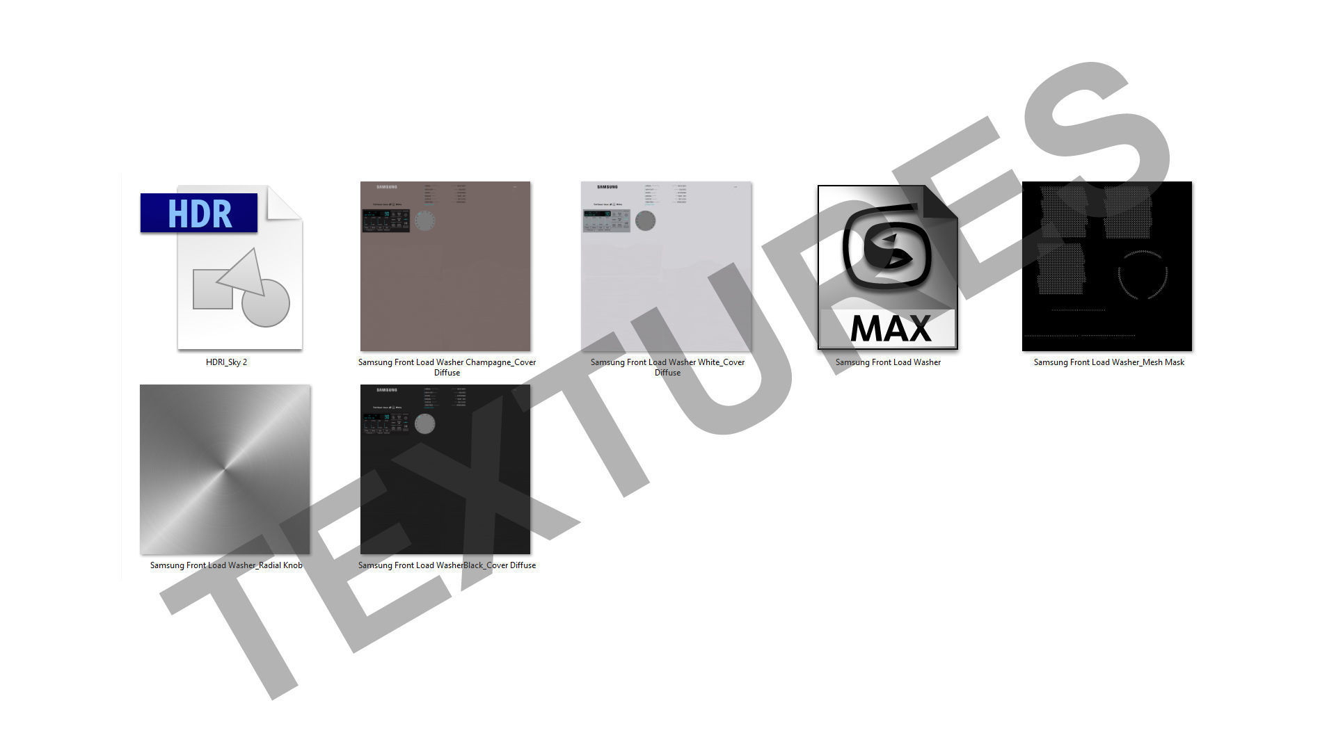 Samsung WF6300 Smart Front Load Washer 3D model_23